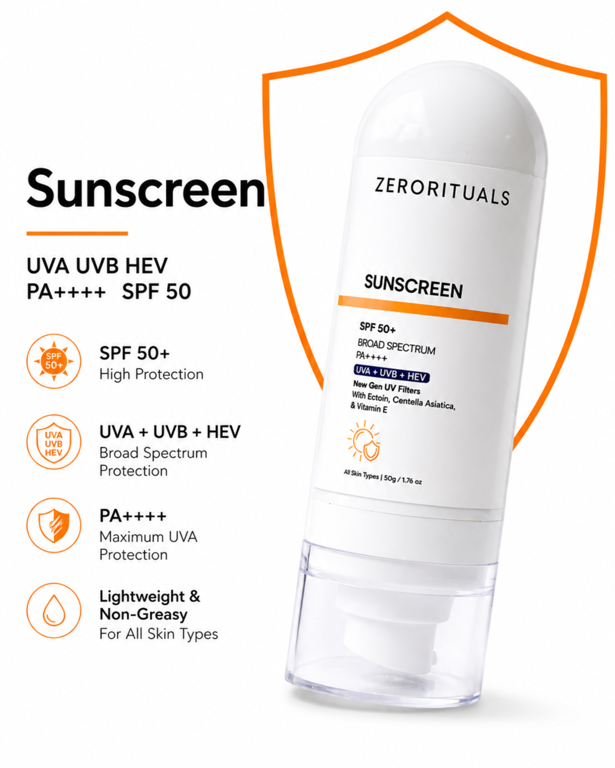sunscreen spf 50+ pa++++