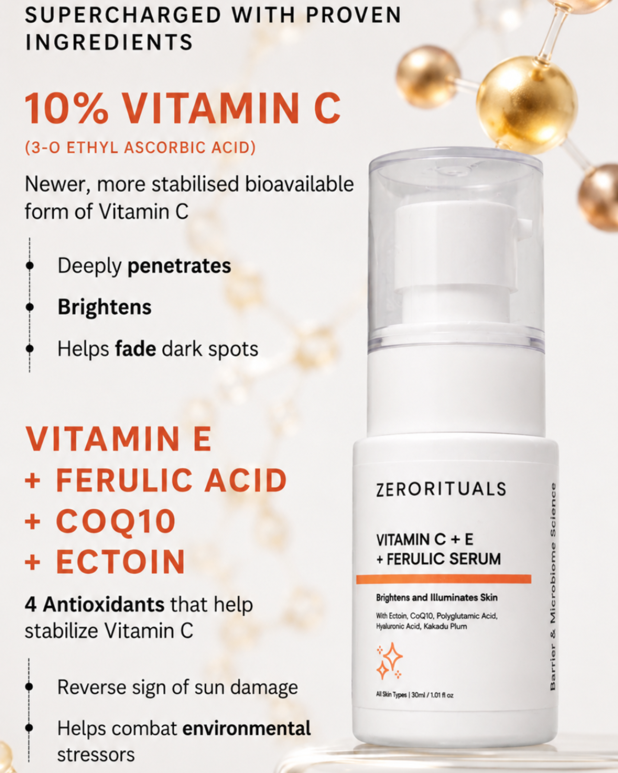 vitamin c + e + ferulic acid serum