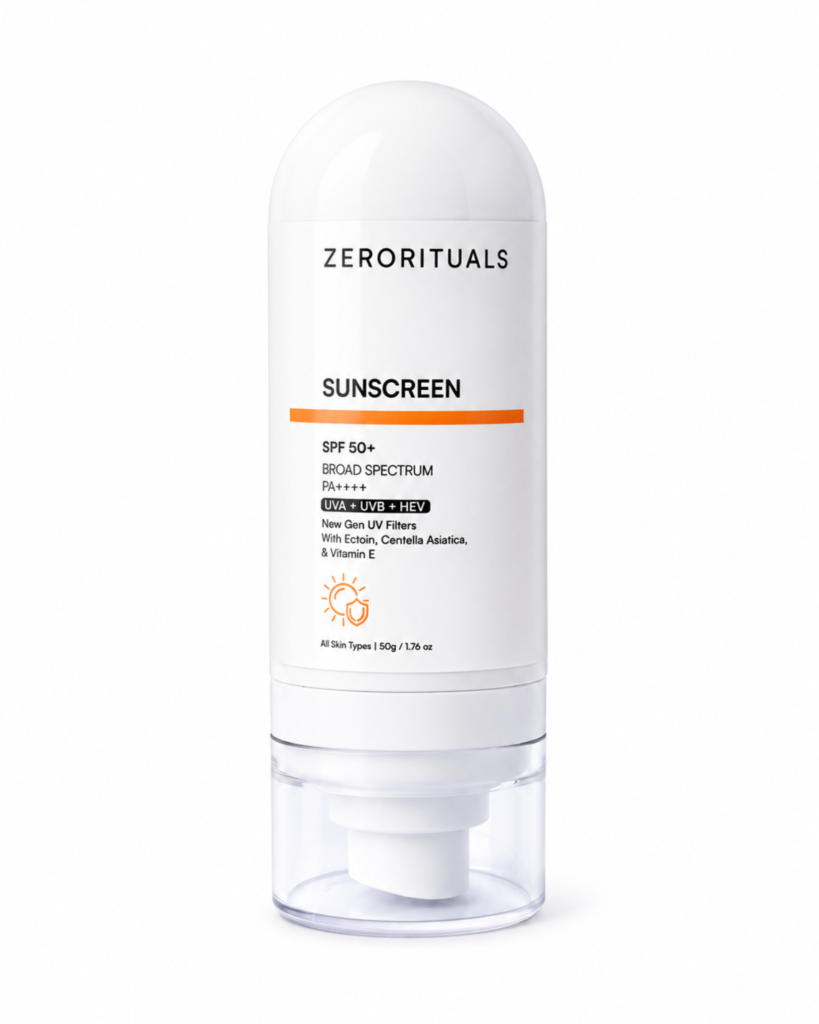 zerorituals advanced barrier defense sunscreen spf 50