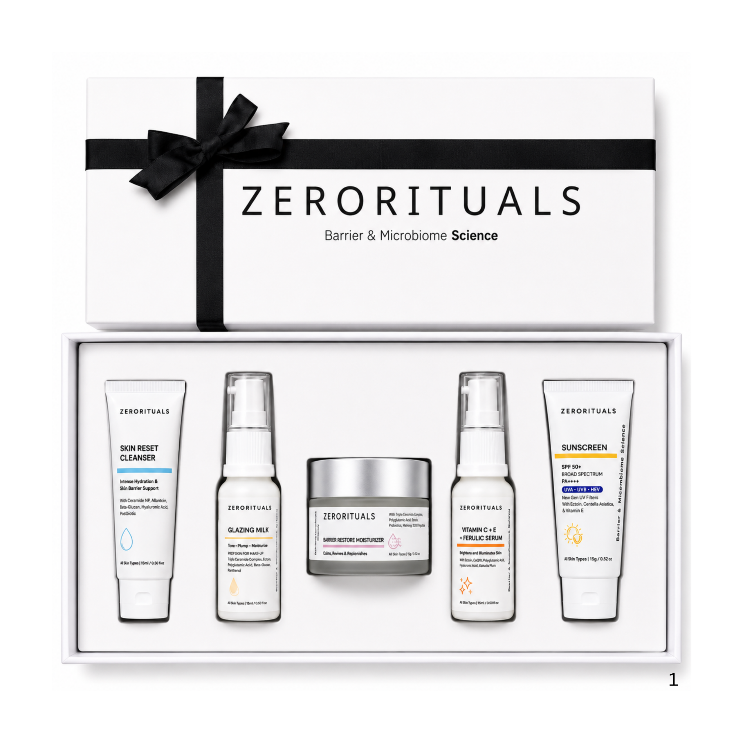 zerorituals barrer repair & brightening kit