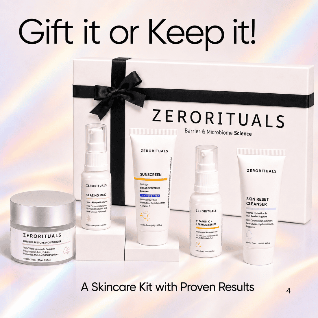 zerorituals barrer repair & brightening kit